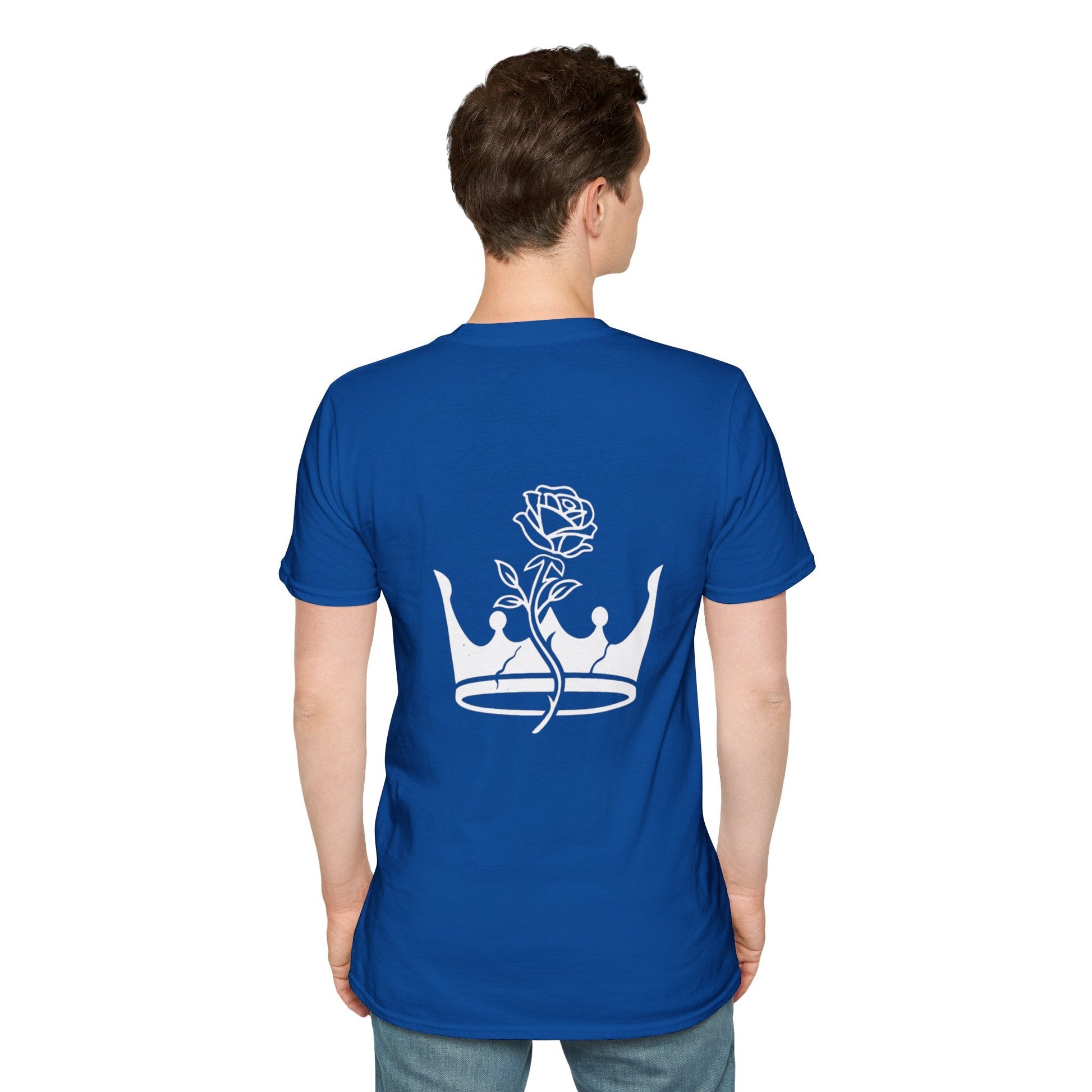 The Outline Series - Crown and Rose Tee. - Faded Empire Clothing