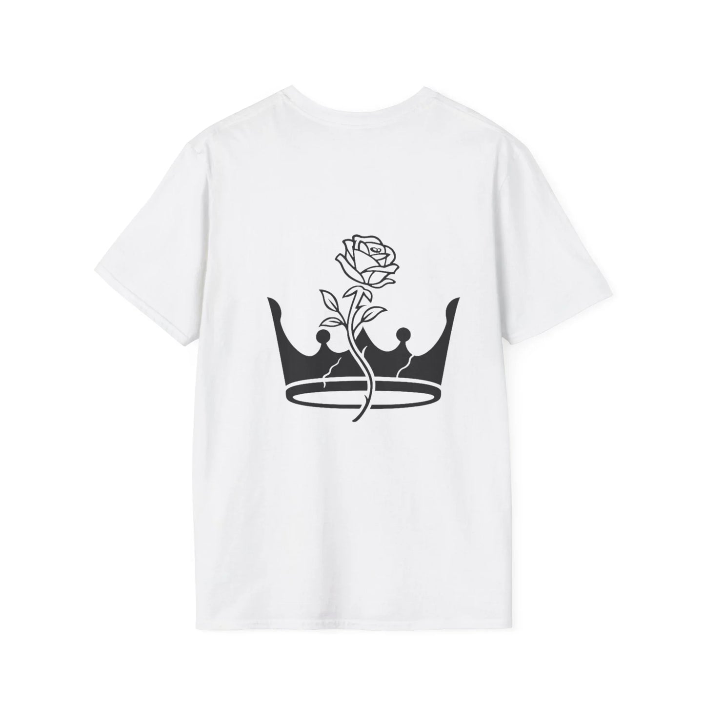 The Outline Series - Crown and Rose Tee. - Faded Empire Clothing