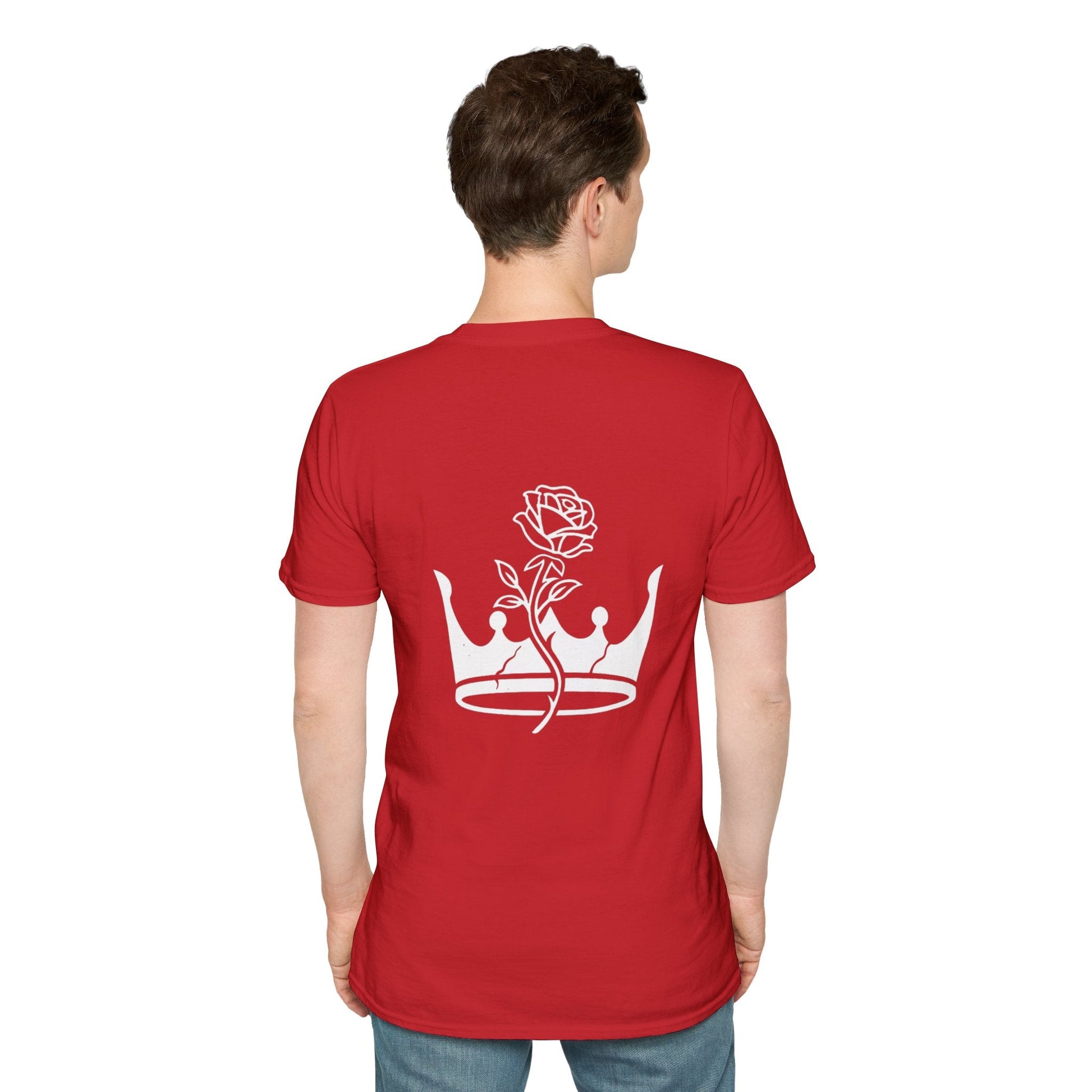 The Outline Series - Crown and Rose Tee. - Faded Empire Clothing