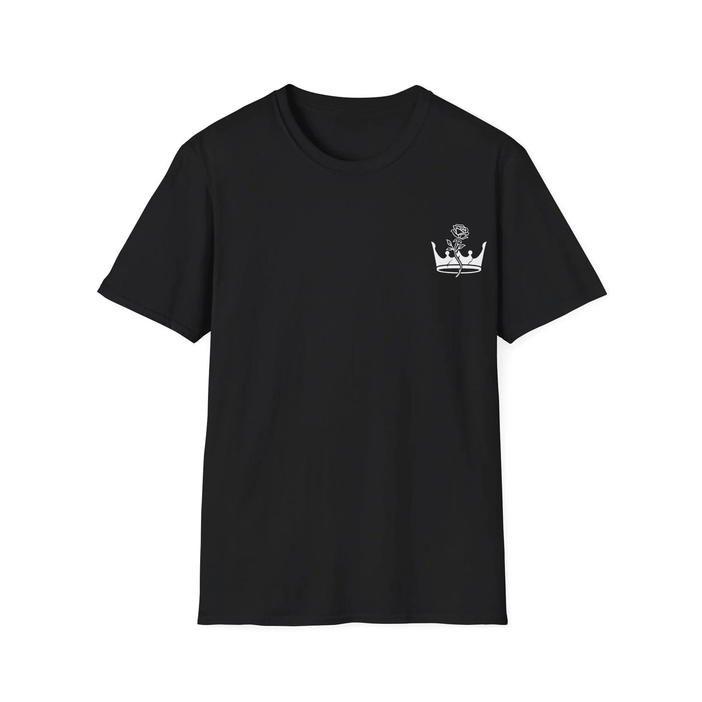 The Outline Series - Crown and Rose Tee. - Faded Empire Clothing