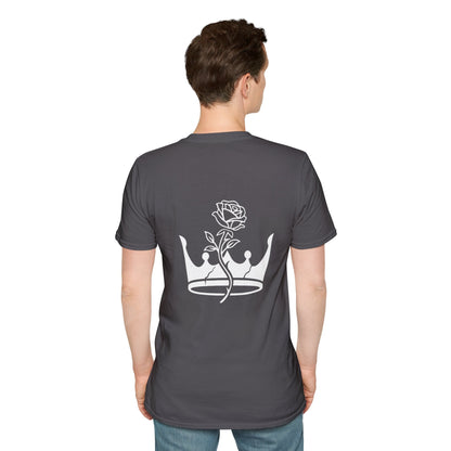 The Outline Series - Crown and Rose Tee. - Faded Empire Clothing