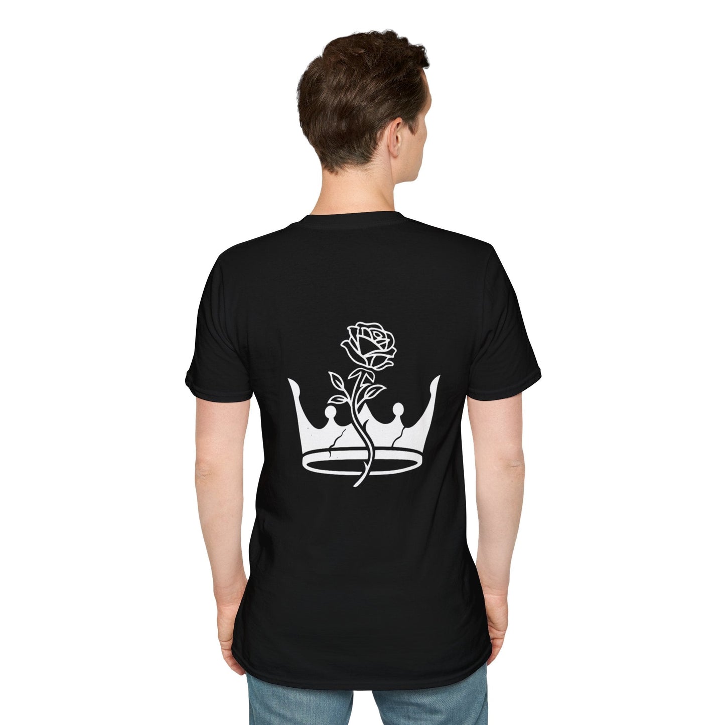 The Outline Series - Crown and Rose Tee. - Faded Empire Clothing