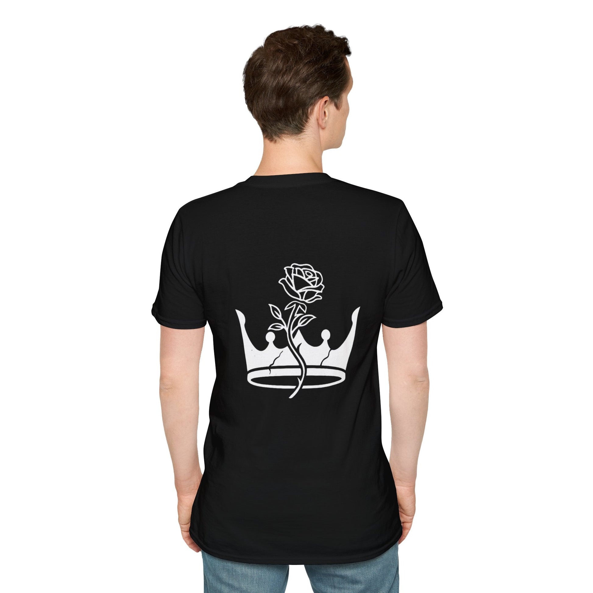 The Outline Series - Crown and Rose Tee. - Faded Empire Clothing