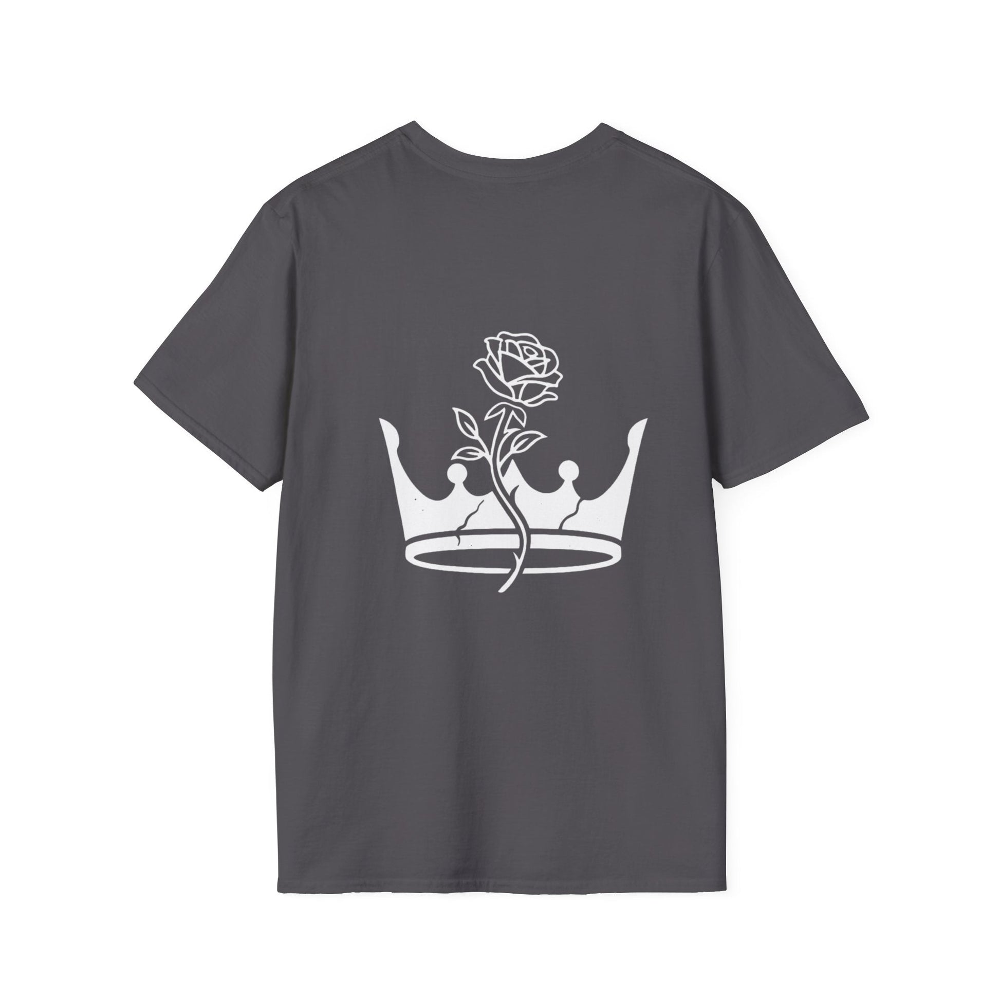 The Outline Series - Crown and Rose Tee. - Faded Empire Clothing